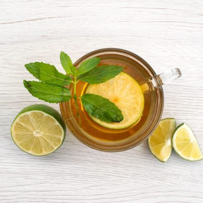 Green tea with lemon